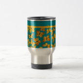 Jolie Mug Voyage, Papillons d'or sur Sky Blue (Centre)