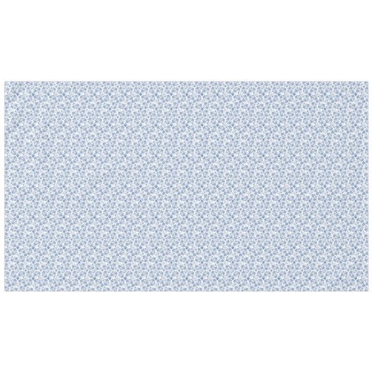 Jolie nappe ethnique d'impression florale de bleu (Devant (Horizontal))