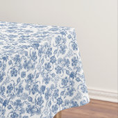 Jolie nappe ethnique d'impression florale de bleu (In Situ)