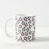 Jolie neige neige Pingouins de Noël Enfants Mug (Gauche)
