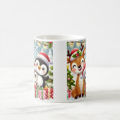 Jolie Noël Animaux Concevoir Mug (Centre)