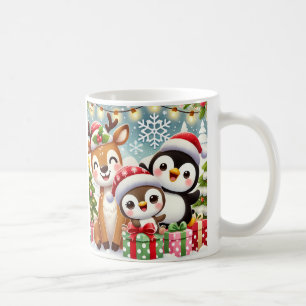 Jolie Noël Animaux Concevoir Mug