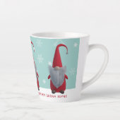 Jolie Noël Gnome Fête Latte Mug (Droite)