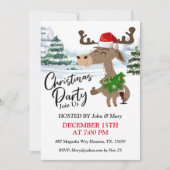 Jolie Noël Moose Christmas Invitation (Devant)