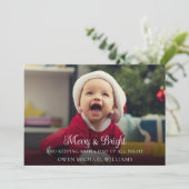 Jolie nouvelle Faire-part de naissance de Noël pou (Debout devant)