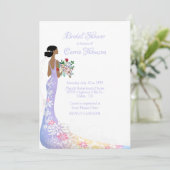 Jolie nuptiale de mariée invitation à la douche (Debout devant)