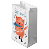 Jolie ours de danse Faisons la fête Sac cadeau (Dos Angle)