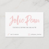 Jolie P Custom Cards | Not Editable Template Visitekaartje (Voorkant)