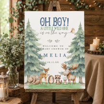 Jolie pancarte de bienvenue pour une fête prénatal