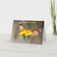 Jolie Papillons Carte de voeux Anniversaire