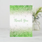 Jolie Parties scintillant de chaux Simple Carte de (Debout devant)