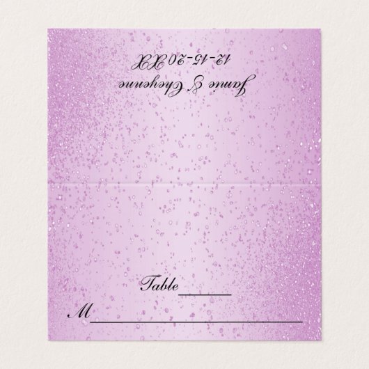 Jolie Parties scintillant rose | Cartes de remplis (Outside Unfolded)