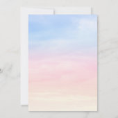 Jolie Pastel Clouds et Sky Faire-part de mariage (Dos)