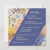 Jolie peinture florale Invitation à la douche nupt (Devant)