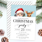 Jolie Père Noël neiger Noël invitation