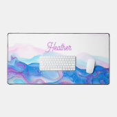 Jolie perruques d'encre violette et bleue Personna (Clavier et souris)