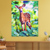 Jolie petite biche impression sur toile de peintur (Insitu(Salon))
