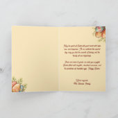 Jolie petite carte de vacances de Pâques Lapin de  (Intérieur)