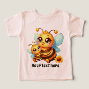 Jolie petite fille Bee ajouter du texte