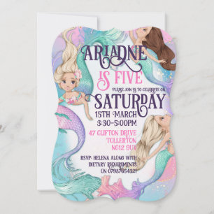 Jolie Petite Sirène Invitations