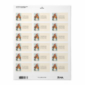 Jolie Petite Sorcière Avec Étiquette de adresse Ch (Feuille entière)