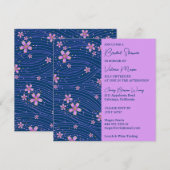 Jolie Petites Fleurs Invitation Douche nuptiale (Devant / Derrière)