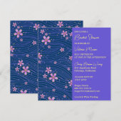 Jolie Petites Fleurs Invitation Douche nuptiale (Devant / Derrière)