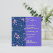 Jolie Petites Fleurs Invitation Douche nuptiale (Debout devant)