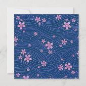 Jolie Petites Fleurs Invitation Douche nuptiale (Dos)