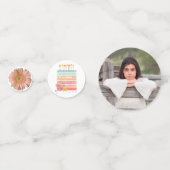 Jolie photo d'anniversaire Confetti (Devant)