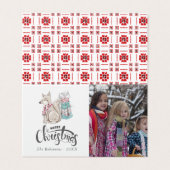 Jolie photo de Noël du renard d'hiver à l'aquarell (Outside Unfolded)