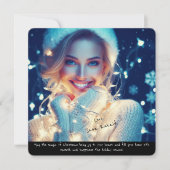 Jolie photo Elégante carte de Noël (Devant)