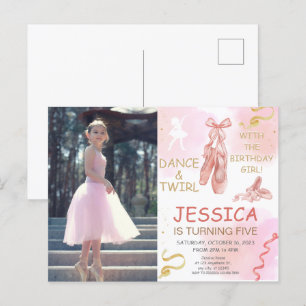 Jolie photo Invitation de chaussures de danseuse p