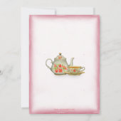 Jolie Pink Baby shower Tea Party Invitation (Dos)