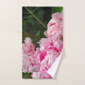 Jolie pivoines roses Photo florale (Serviette à main)