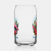 Jolie plage rose flamingo ajouter du texte (Gauche)