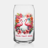 Jolie plage rose flamingo ajouter du texte (Recto)