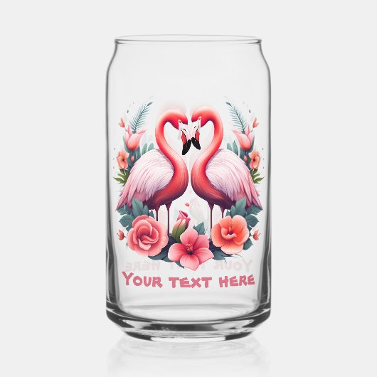 Jolie plage rose flamingo ajouter du texte (Verso)