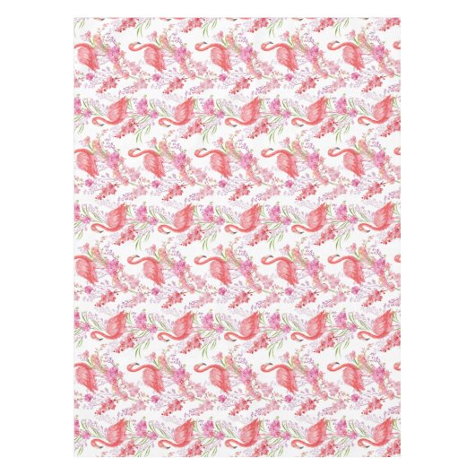 Jolie plage rose flamingo nappe (Devant)