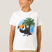 jolie plage toucan enfants unisex T-Shirt (Devant)
