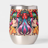 Jolie Pop Art Comic Girl with Bows (Droite)