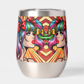 Jolie Pop Art Comic Girl with Bows (Arrière)