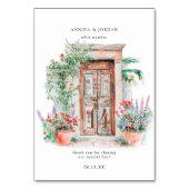 Jolie porte d'entrée mexicaine | Carte de numéro d (Dos)