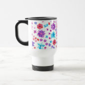 Jolie Poudre Fleur Hippy Voyage Mug (Gauche)