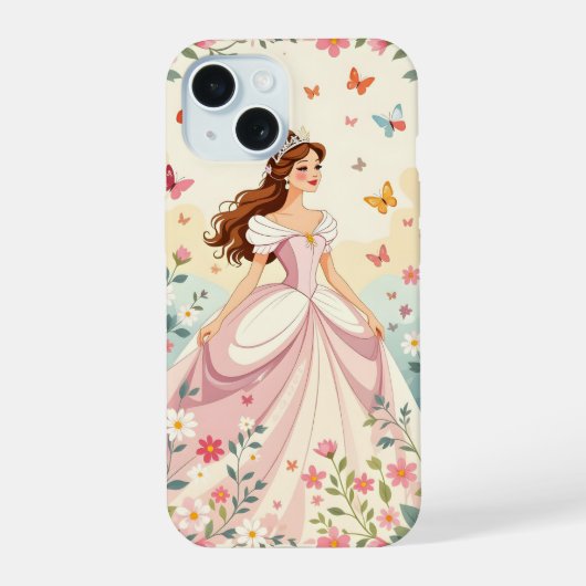 Jolie princesse avec papillons (Verso)