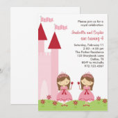 Jolie Princesse Invitation (Devant / Derrière)