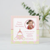 Jolie princesse Photo Birthday Invitation (Debout devant)