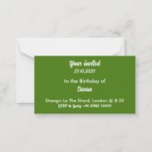 Jolie Purple Chardon Garden Invitation Fleur (Dos)