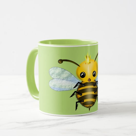 Jolie reine Bee Mug (Devant gauche)