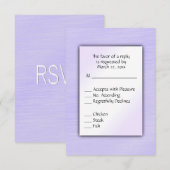 Jolie réponse de mariage avec choix de menu à la l (Devant / Derrière)